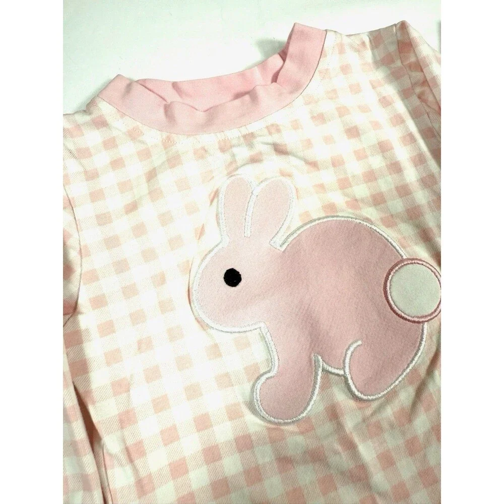 SMOCKINGBIRD Girls Bunny Pajama‎ Set 9M Cottagecore Sweet Cozy Soft